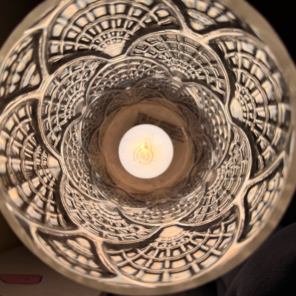 Textured Glass Table Lamp - Picture 5 of 6